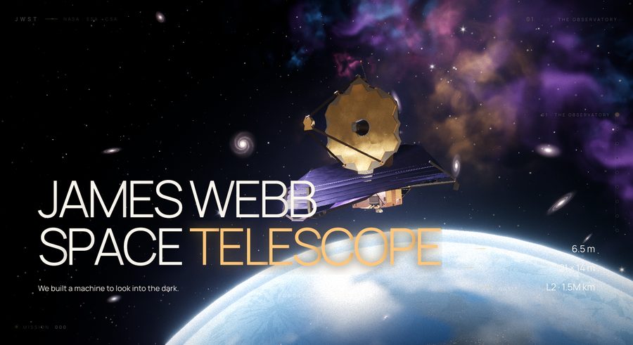James Webb Telescope concept website by Zero to One